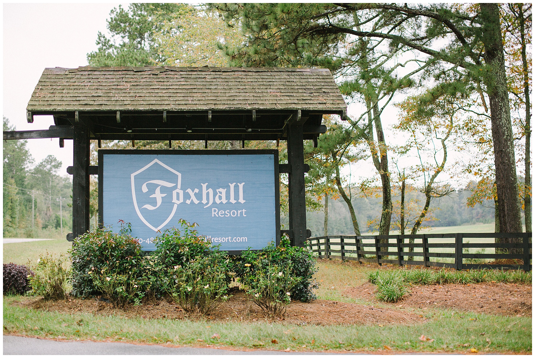 fall wedding at Foxhall Resort